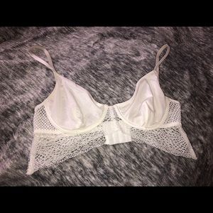 F21 White Lacy bralette
